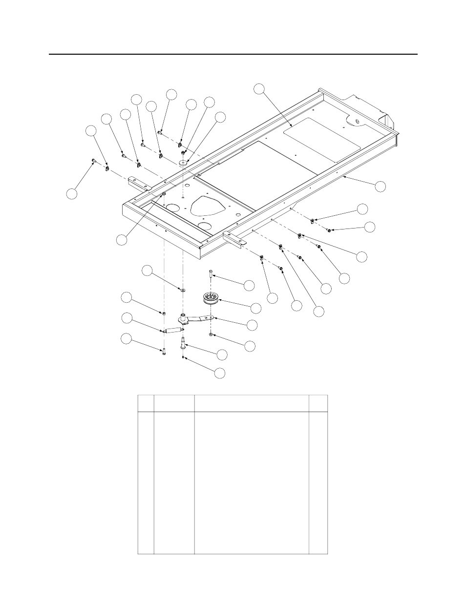 Frame assembly - figure 1 and parts list | Cub Cadet 01008371 53AA5A5L100 User Manual | Page 3 / 54