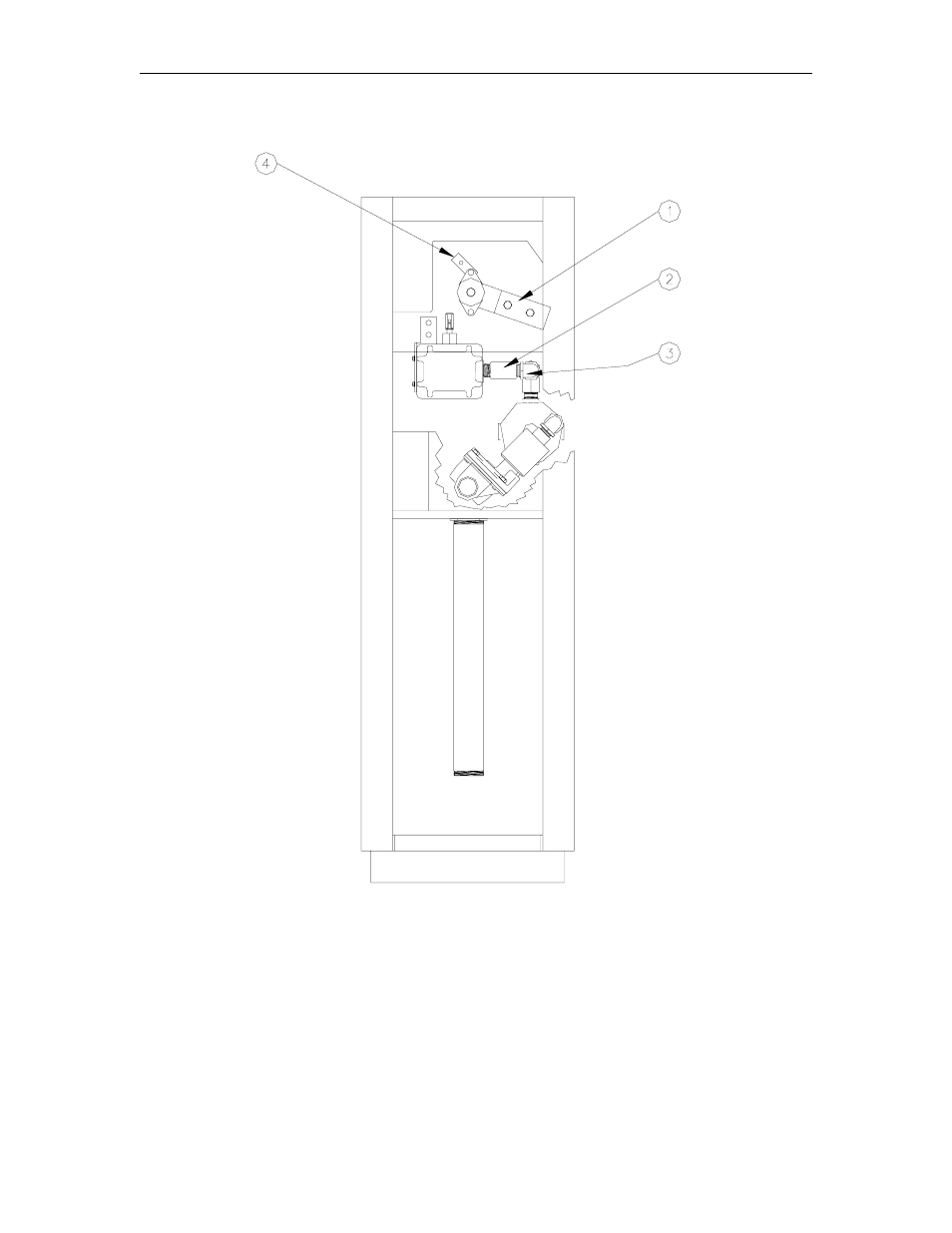 215s chassis - side view | Gasboy 215S User Manual | Page 13 / 18