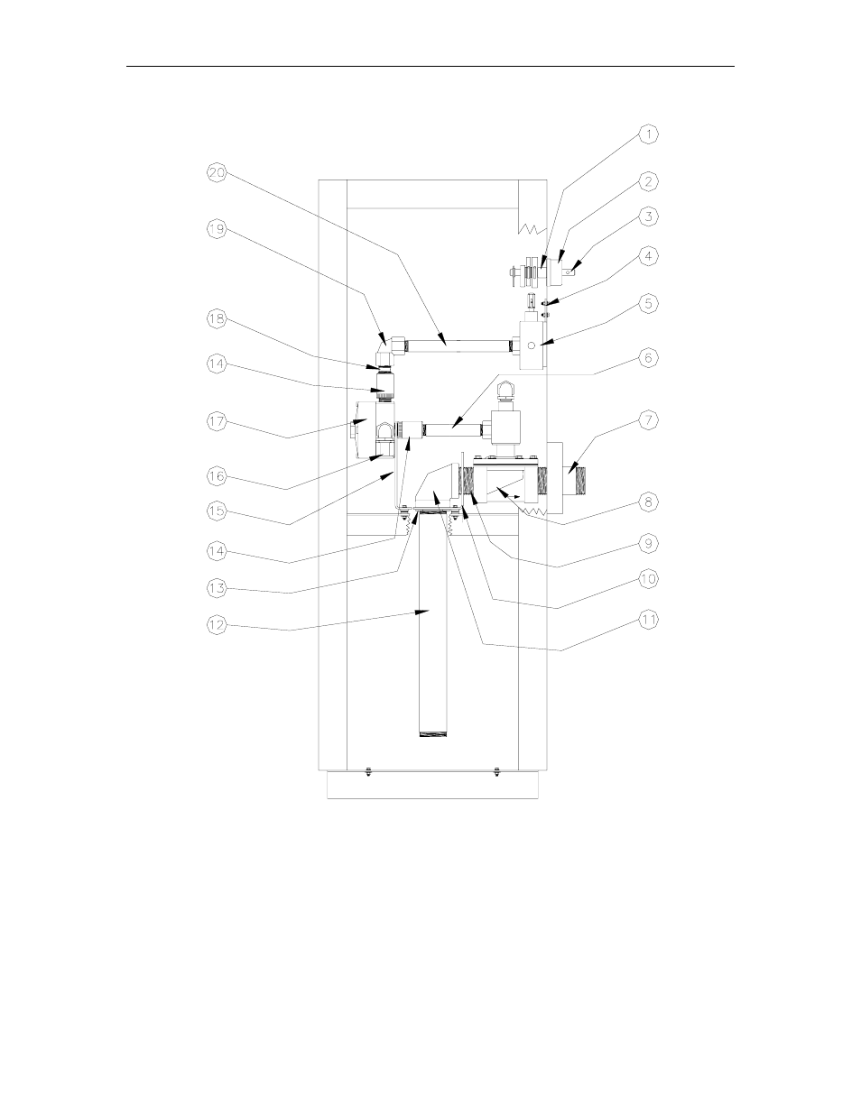 216s chassis - front view | Gasboy 215S User Manual | Page 14 / 18