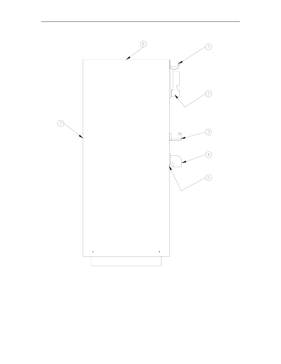 215s, final assembly - front view | Gasboy 215S User Manual | Page 6 / 18