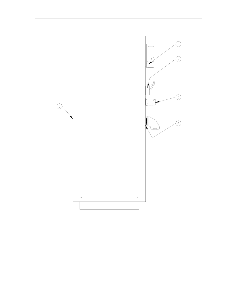 216s, 1" nozzle, final assembly - front view | Gasboy 215S User Manual | Page 8 / 18