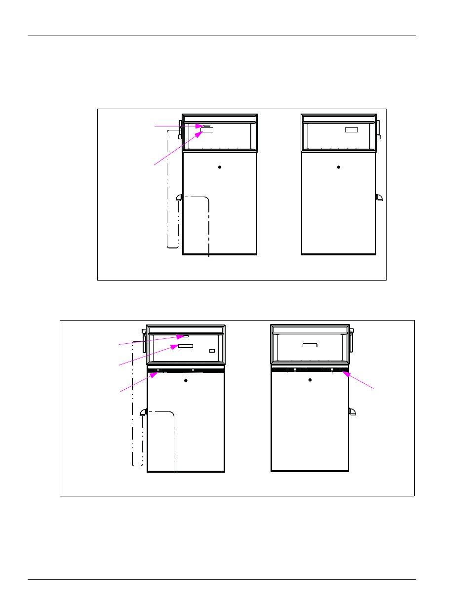 Atlas hydraulics, bezel, and door configurations | Gasboy Atlas Start-up User Manual | Page 206 / 230