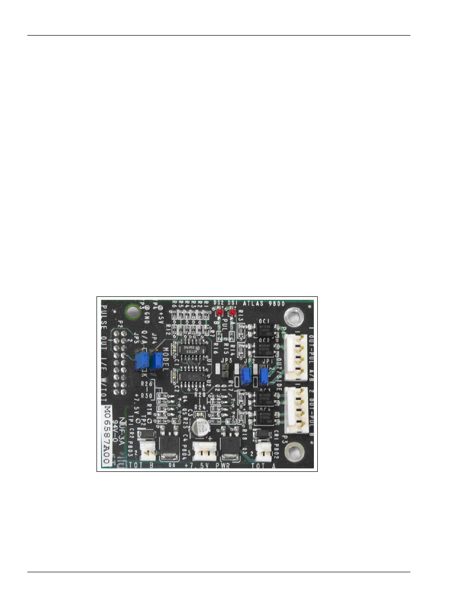 Atlas 9800 pulse-out i/f board with, Em totalizer drive (m06587a001) -30 | Gasboy Atlas Start-up User Manual | Page 90 / 230