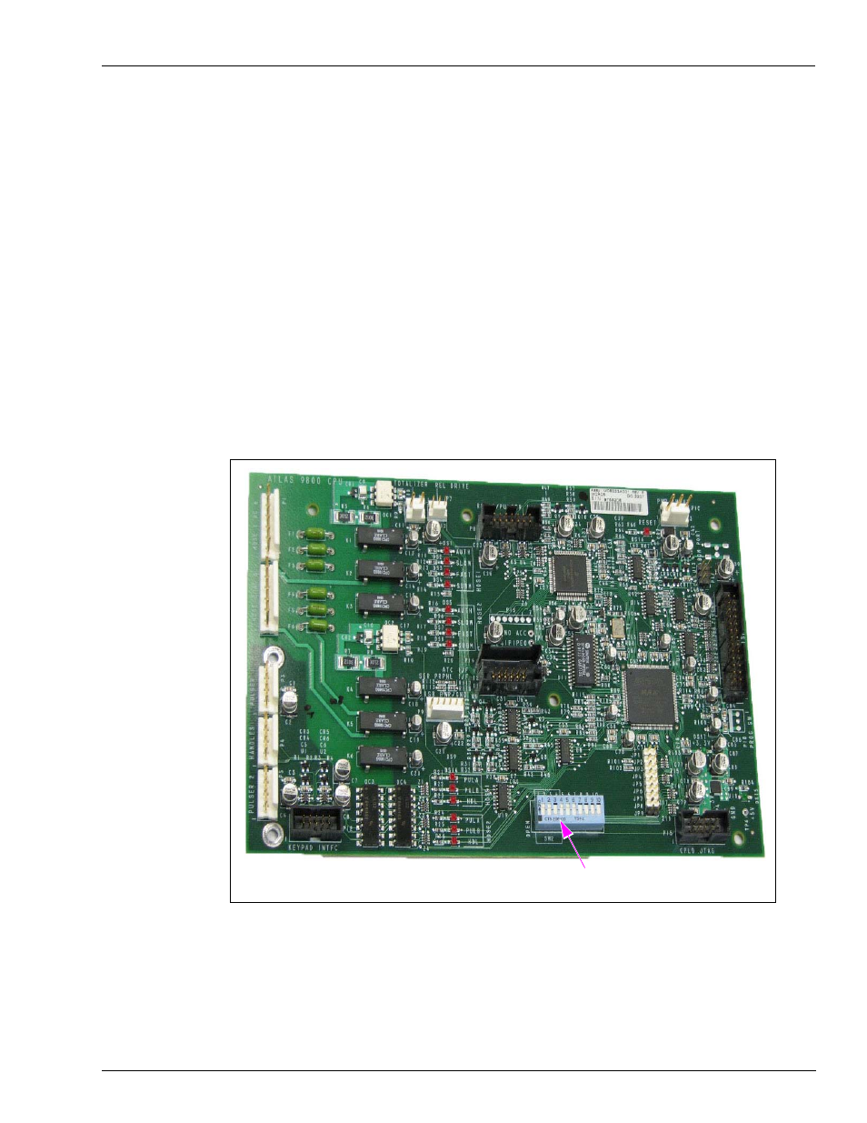 Atlas 9800 parts, Atlas 9800 cpu board (m06333kxxxx) | Gasboy 9800 Atlas User Manual | Page 5 / 20