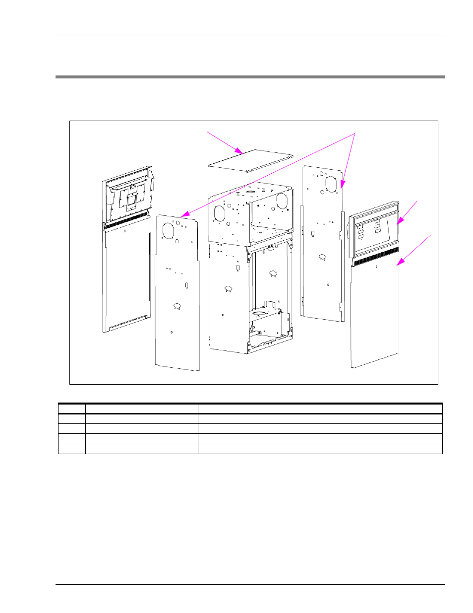 Sheathing, doors, bezels | Gasboy Atlas Commercial Series User Manual | Page 11 / 180