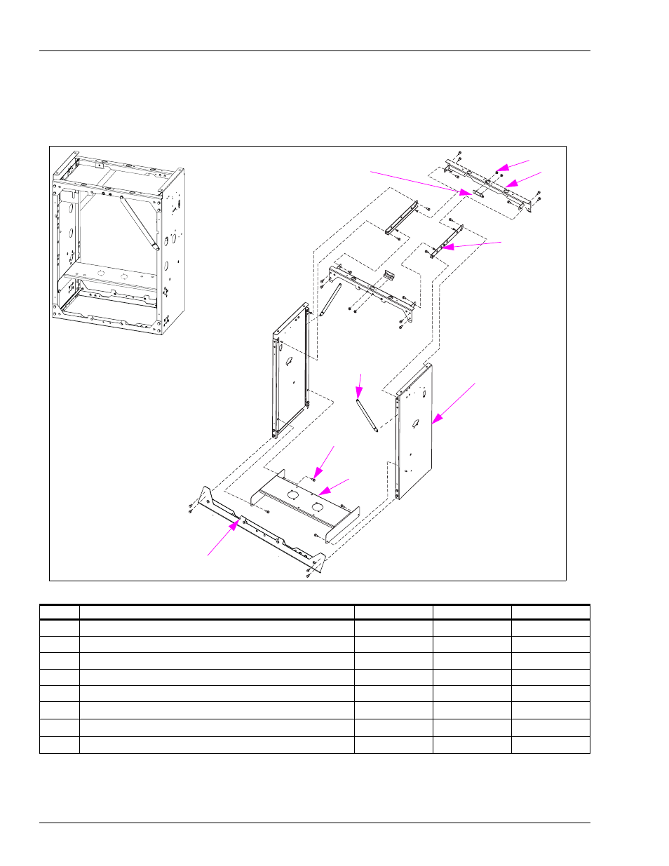 Dispenser frame | Gasboy Atlas Commercial Series User Manual | Page 28 / 180