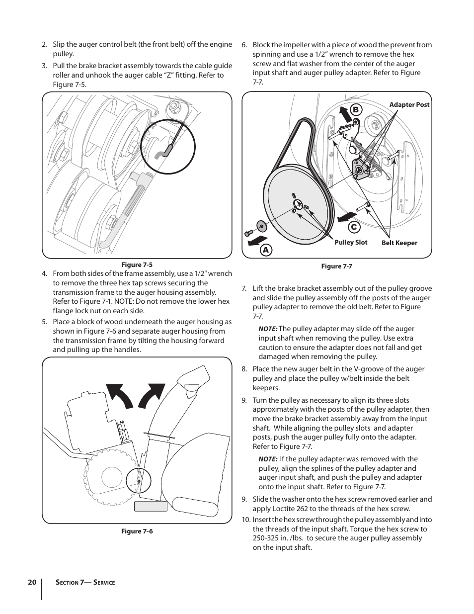 Cub Cadet 928 SWE User Manual | Page 20 / 28