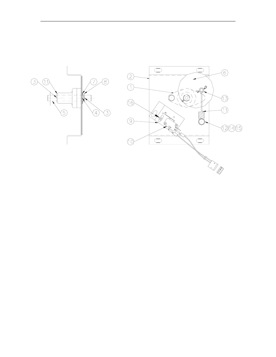 Remote register bearing plate assembly breakdown, Nozzles, Switch adjustment | Gasboy 9820Q User Manual | Page 11 / 35