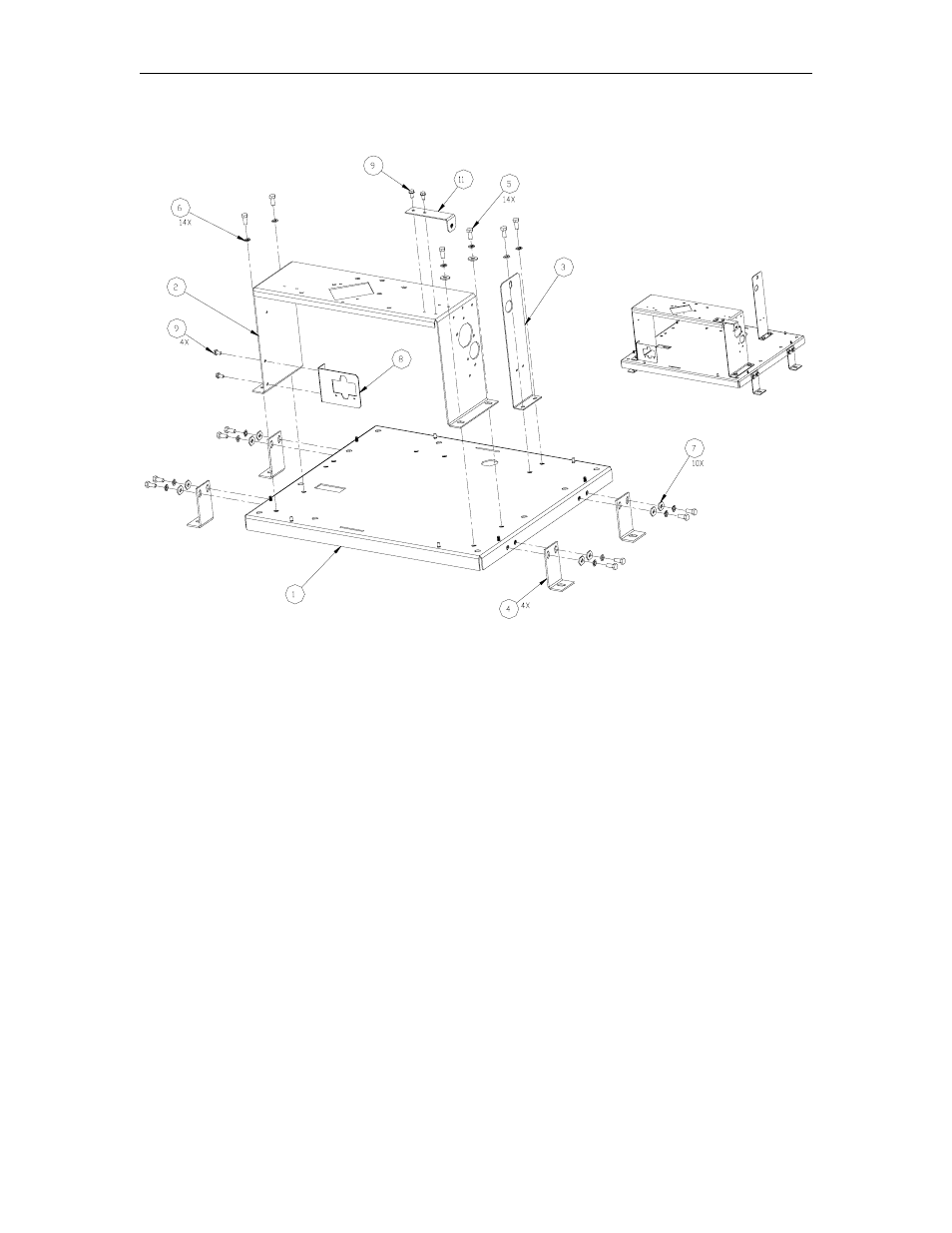 Meter and pump cabinet - frame module | Gasboy 9820Q User Manual | Page 12 / 35