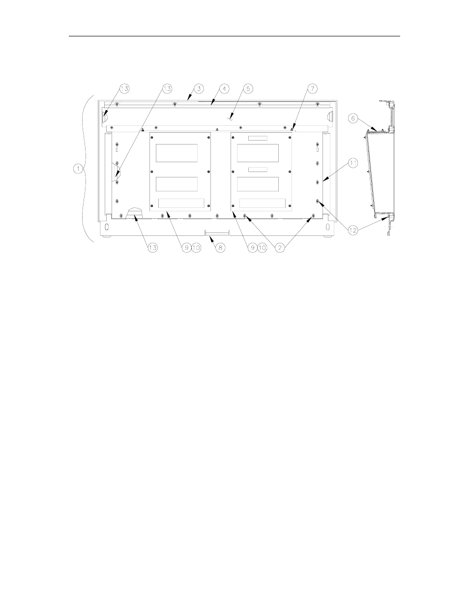 Dial enclosure assembly, twin | Gasboy 9700E User Manual | Page 42 / 82