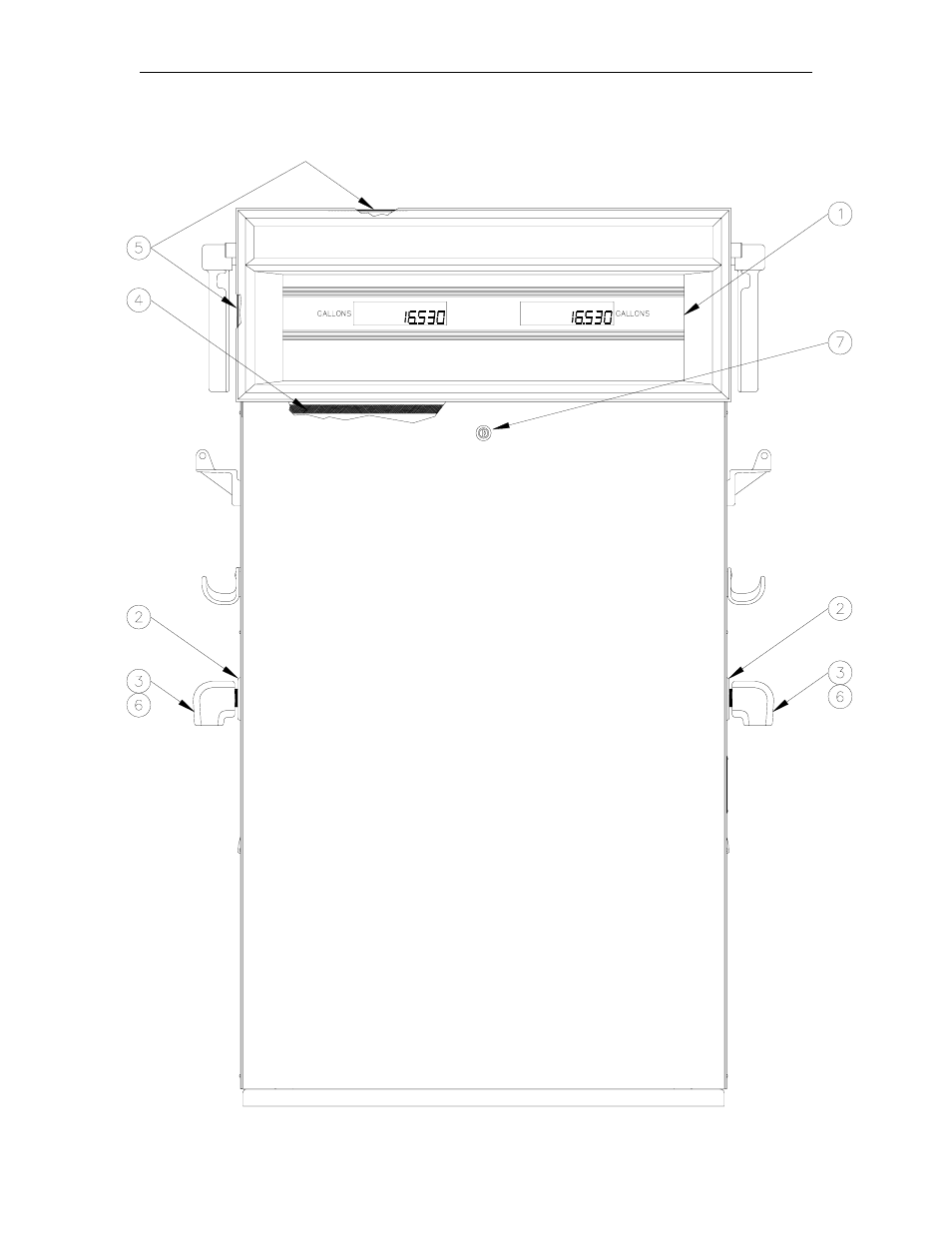 9800a twin assembly – front view | Gasboy 9800A Series User Manual | Page 12 / 125