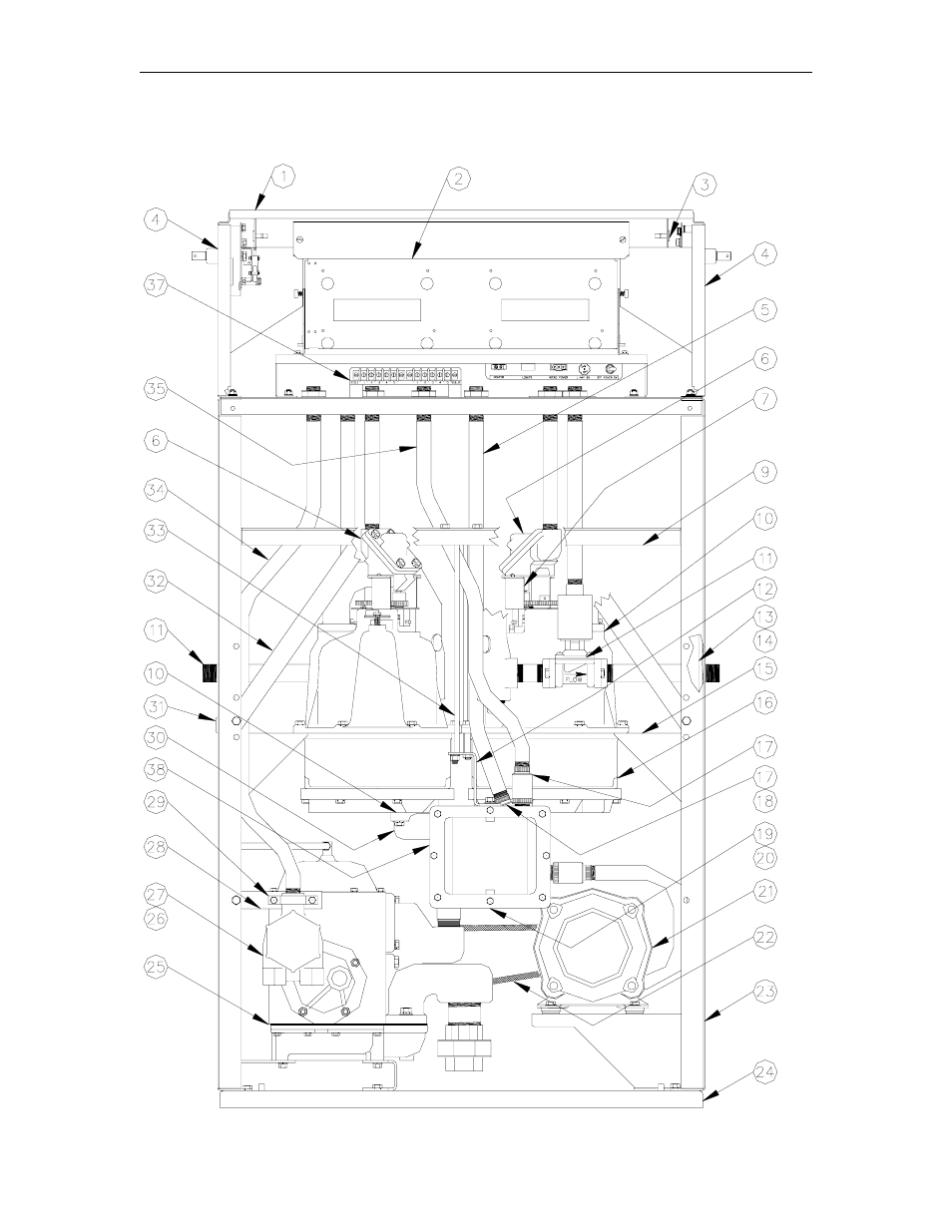 9852atw1 chassis assembly | Gasboy 9800A Series User Manual | Page 38 / 125