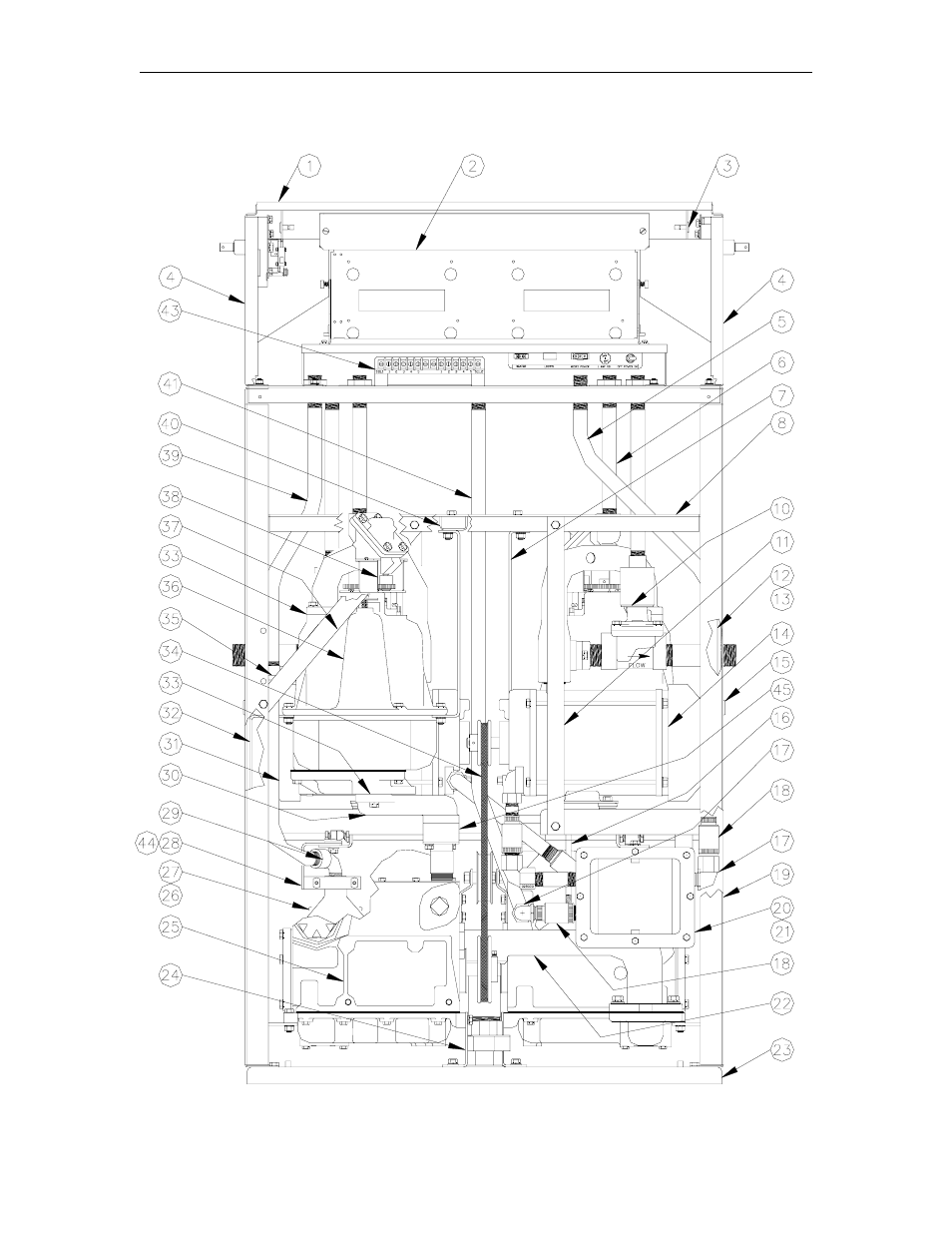 9853atw1m chassis assembly | Gasboy 9800A Series User Manual | Page 40 / 125