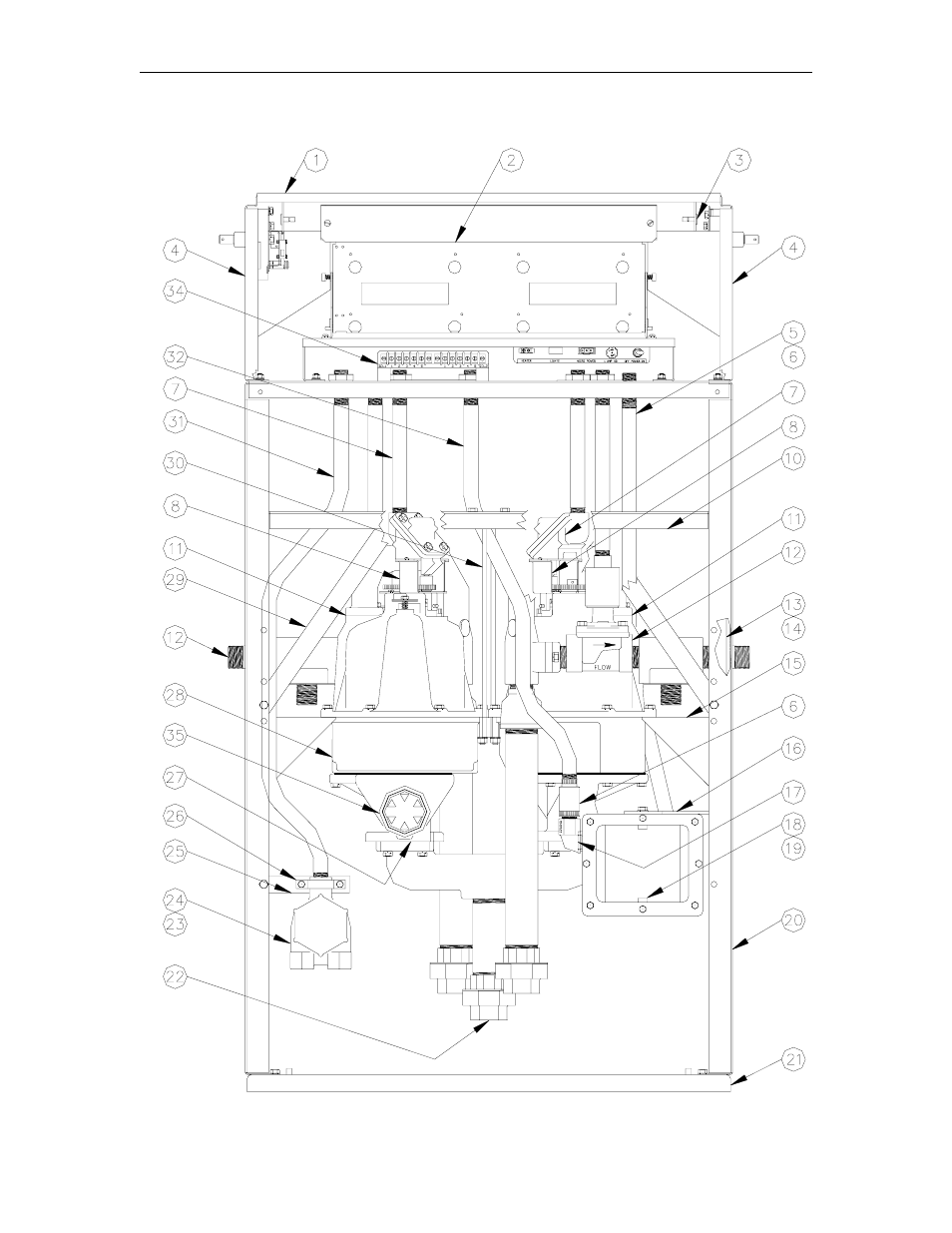 9852axtw1, 9853axtw1 chassis assembly | Gasboy 9800A Series User Manual | Page 42 / 125