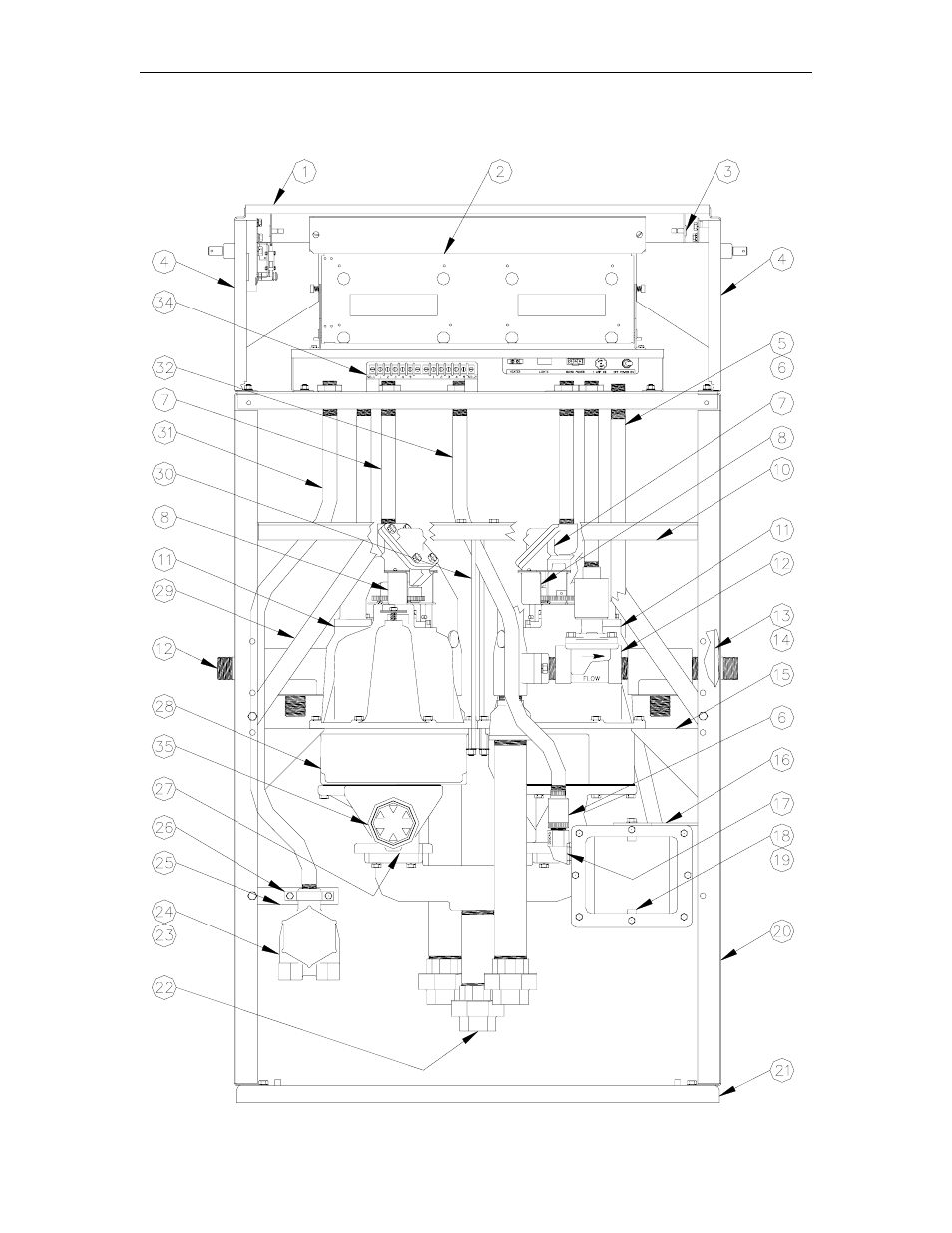9852axtw2, 9853axtw2 chassis assembly | Gasboy 9800A Series User Manual | Page 46 / 125