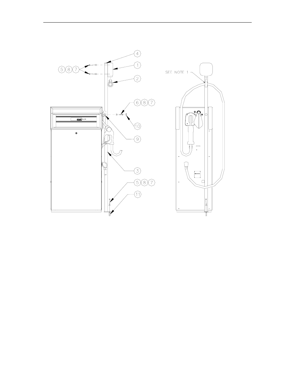 High hose retriever parts | Gasboy 9800A Series User Manual | Page 57 / 125