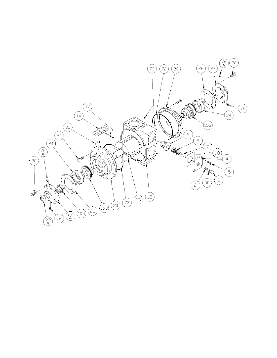 Blackmer xu2a pump and platform assembly breakdown | Gasboy 9800A Series User Manual | Page 92 / 125