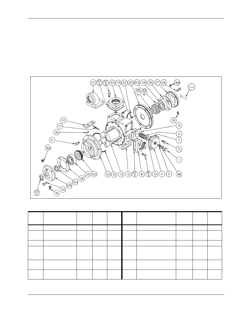 Blackmer parts list | Gasboy XU2A User Manual | Page 23 / 26