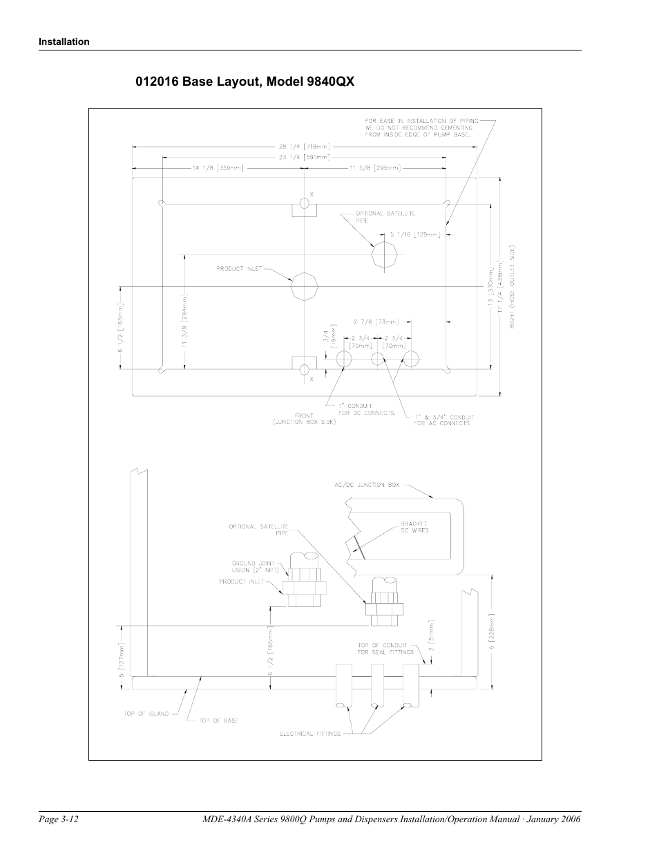 012016 base layout, model 9840qx | Gasboy 9800Q Series User Manual | Page 24 / 82