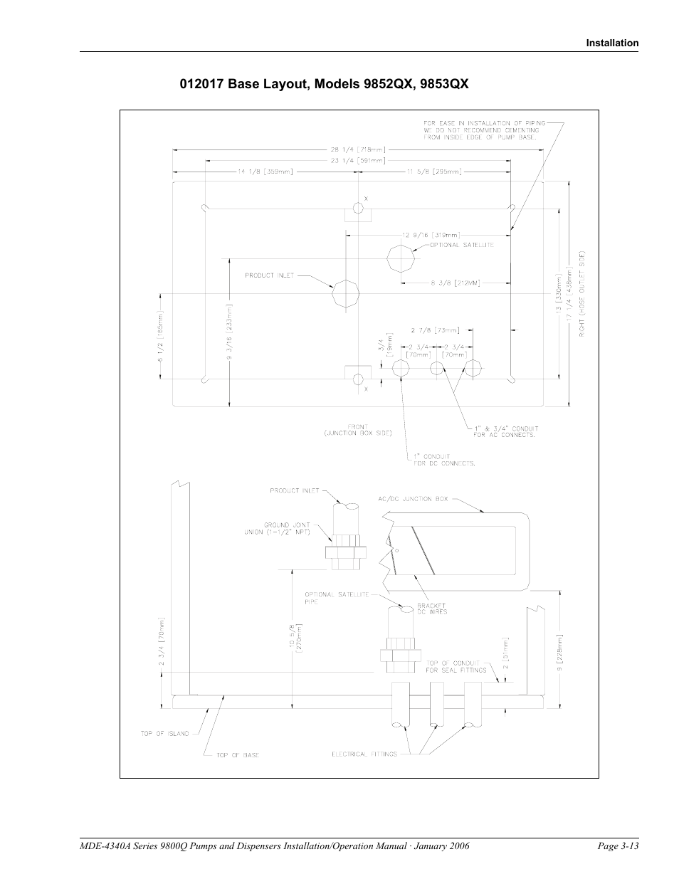 012017 base layout, models 9852qx, 9853qx | Gasboy 9800Q Series User Manual | Page 25 / 82
