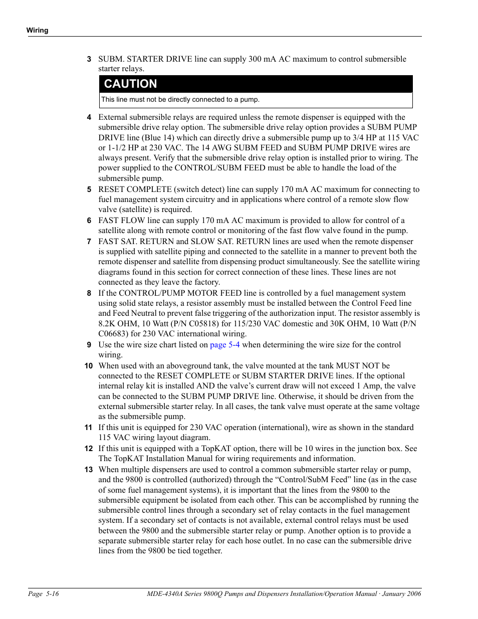 Caution | Gasboy 9800Q Series User Manual | Page 50 / 82