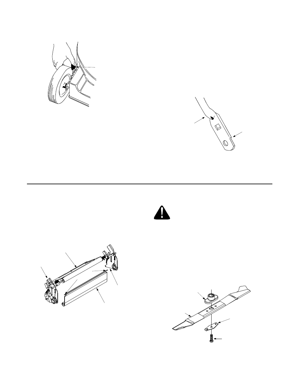 Handle height, Replacing rear flap, Blade care | Cub Cadet PR-521 User Manual | Page 11 / 16