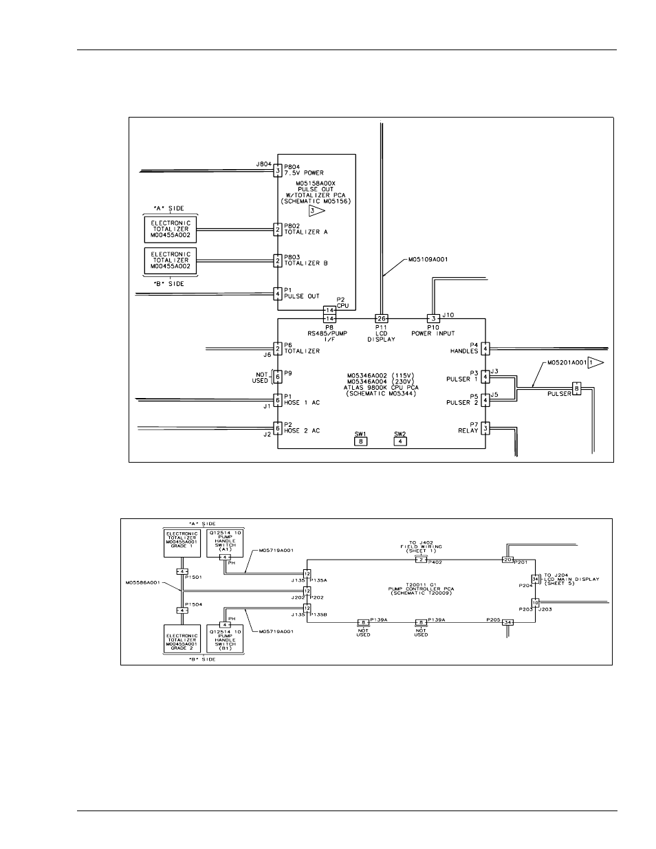 Block diagram, see, Figure 5, Figure 6 | 485 pca (see | Gasboy Totalizer Retro User Manual | Page 11 / 12