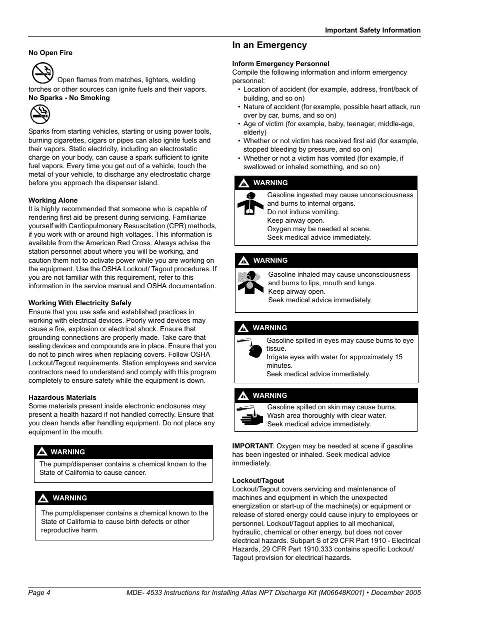Gasboy NPT Disch Kit User Manual | Page 4 / 8