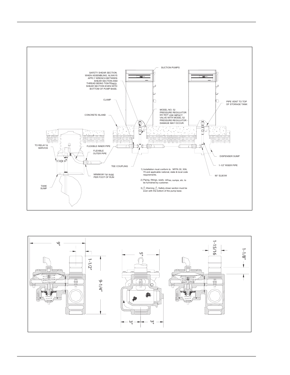 Figure 3-3, Figure 3-4 | Gasboy 52 Pressure Regulator Valve User Manual | Page 14 / 18