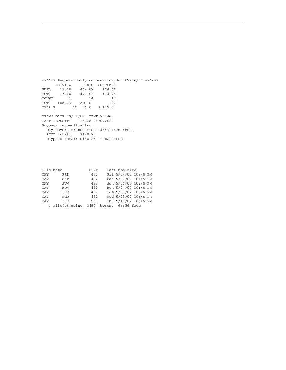 Transactions settlement | Gasboy Cenex User Manual | Page 18 / 23