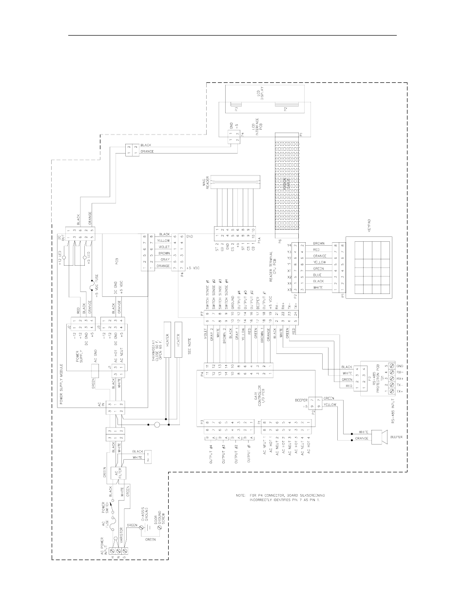 Mag island card reader/gate controller wiring | Gasboy CFN Series Diagnostic Manual User Manual | Page 122 / 428