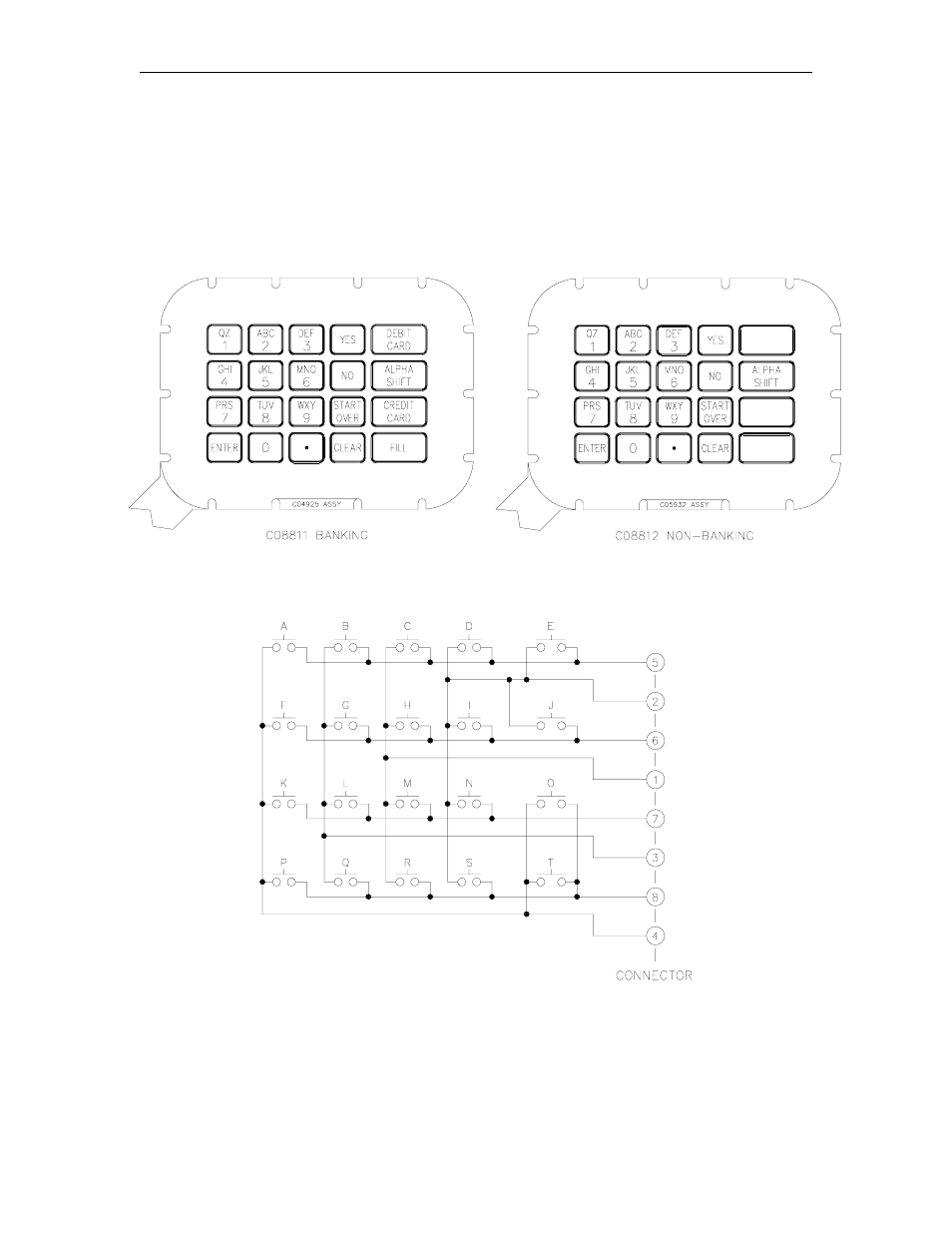 Keypad, Layout - new style, Schematic - new style | Gasboy CFN Series Diagnostic Manual User Manual | Page 148 / 428