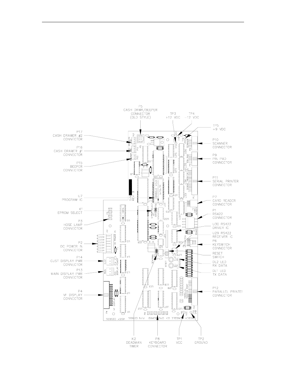 Console cpu pcb (c05836) for consoles ia+ and ii | Gasboy CFN Series Diagnostic Manual User Manual | Page 254 / 428