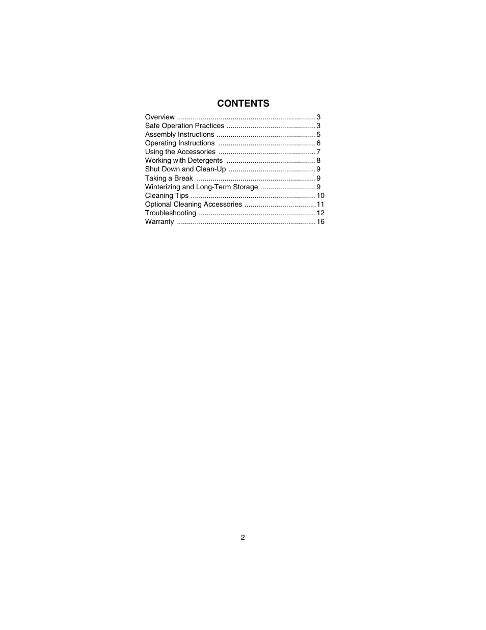 Model 2200h, Operator’s manual, High pressure washer | Form no. 770-10449, Important, Read safety rules and instructions carefully | Cub Cadet 2200H User Manual | Page 2 / 16