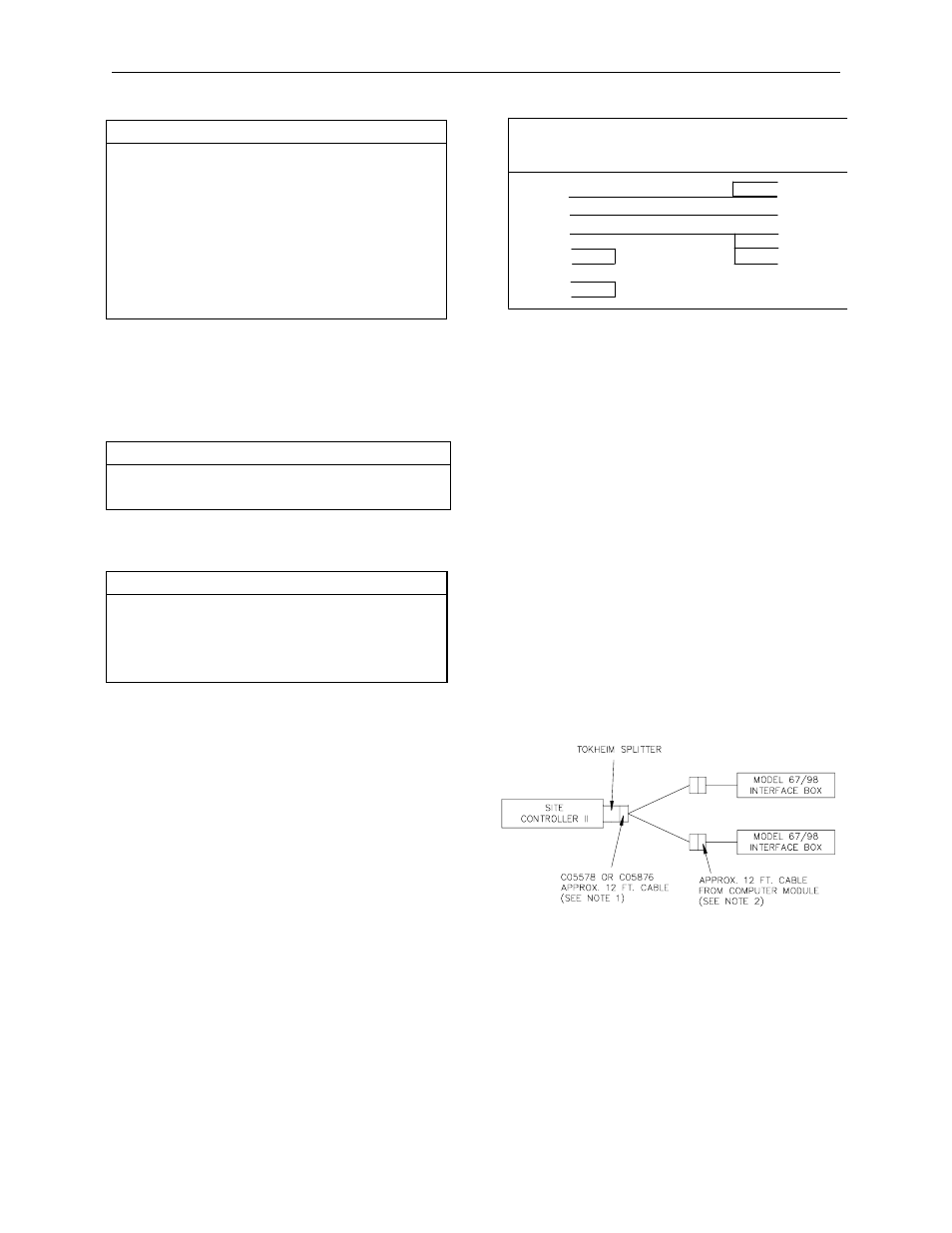Electronic pump interfaces, Lcd board, Tokheim | Jumpers | Gasboy CFN Series CFN II Quick Reference User Manual | Page 46 / 56