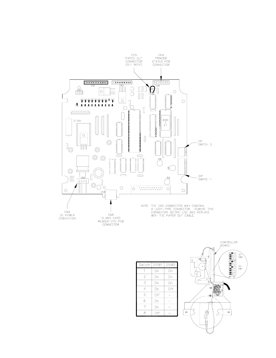 Gasboy Star Printer Controller PCB User Manual | 1 page