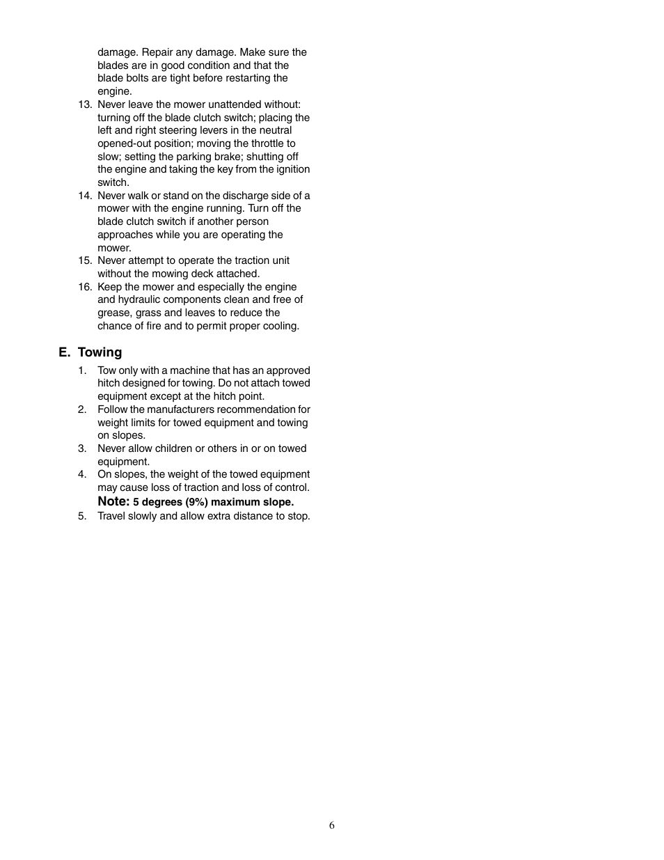 Cub Cadet Fabricated Deck InDirect Injection Diesel User Manual | Page 6 / 32