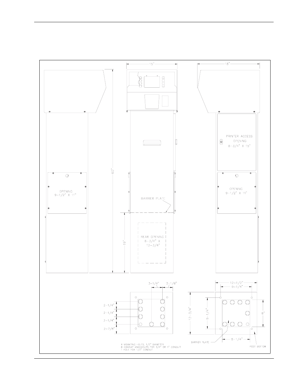 Icr2 with standard post | Gasboy CFN Series Site Controller III User Manual | Page 23 / 86