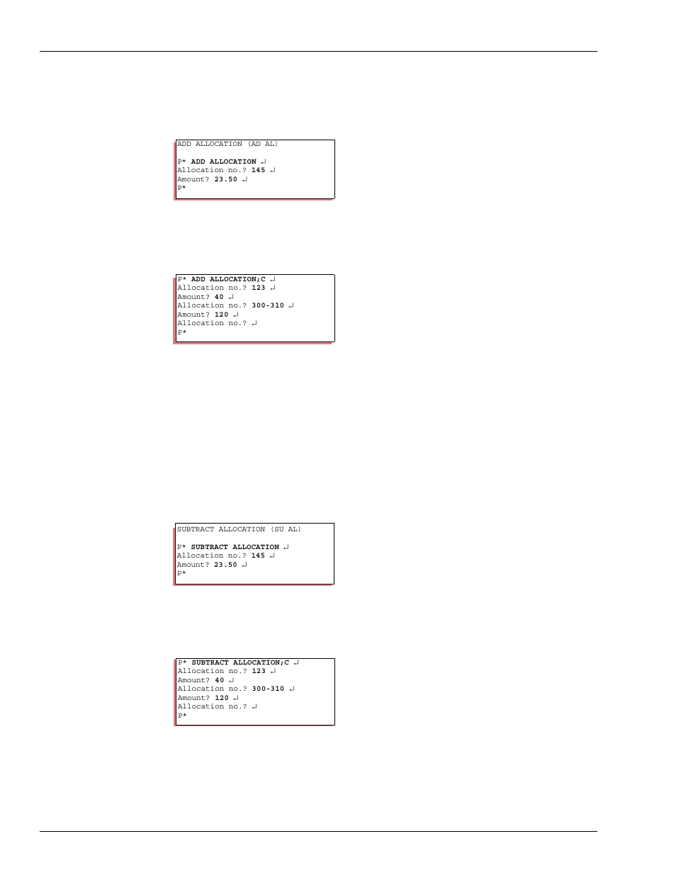 Subtract from allocated amount | Gasboy CFN III Mgnr's Mnl V3.4 User Manual | Page 154 / 336