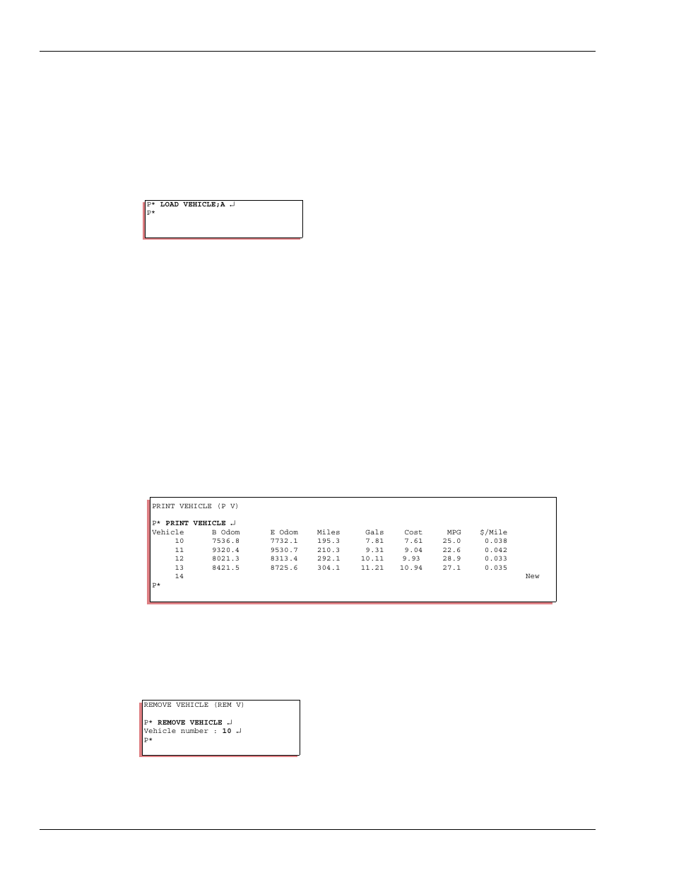 How to reset mpg period for all vehicles, How to print mpg report, How to remove a vehicle number | Gasboy CFN III Mgnr's Mnl V3.4 User Manual | Page 158 / 336