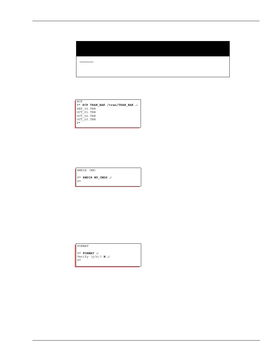 How to copy a directory, How to remove a directory, Disk commands | How to format the ram drive, How to copy a directory how to remove a directory, How to execute user command files, How to for mat the ram drive, Caution | Gasboy CFN III Mgnr's Mnl V3.4 User Manual | Page 177 / 336