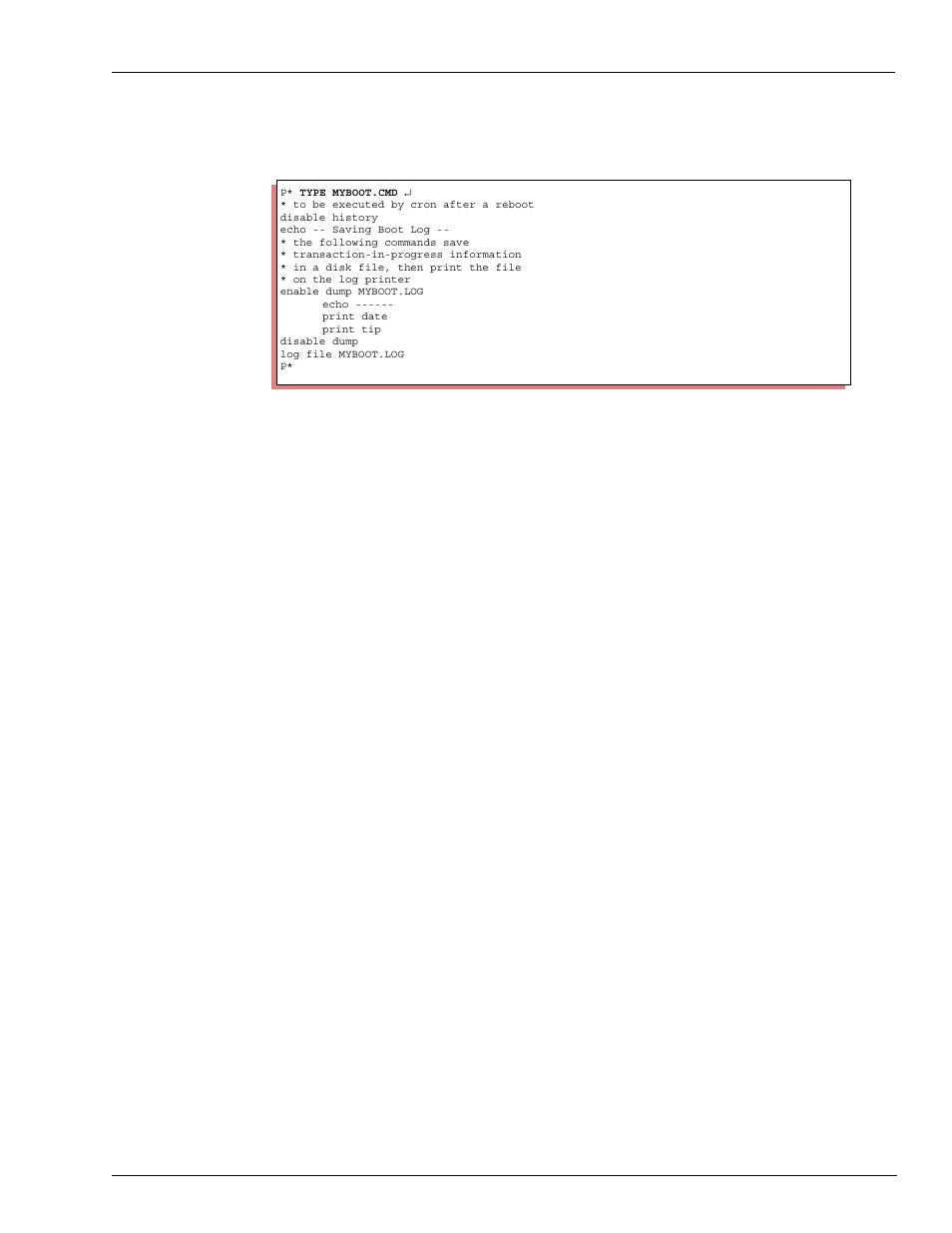 Transaction-memory cron entry, Where to put command files for cron, Wher e to put com mand files for cron | Gasboy CFN III Mgnr's Mnl V3.4 User Manual | Page 225 / 336