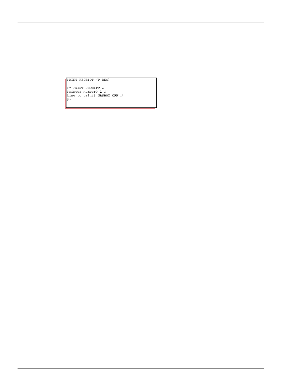 How to test a receipt printer, The show command | Gasboy CFN III Mgnr's Mnl V3.4 User Manual | Page 250 / 336