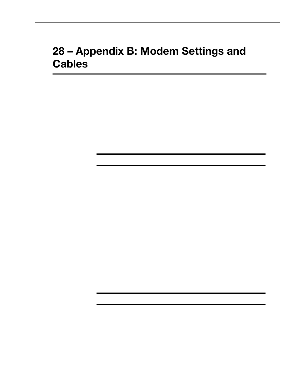 28 – appendix b: modem settings and cables, Hayes® 1200 modem switch settings, Hayes | 1200 modem switch settings | Gasboy CFN III Mgnr's Mnl V3.4 User Manual | Page 271 / 336