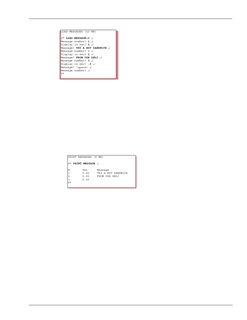Multiple line display, How to print messages, How to change messages | How to print messages how to change messages | Gasboy CFN III Mgnr's Mnl V3.4 User Manual | Page 51 / 336