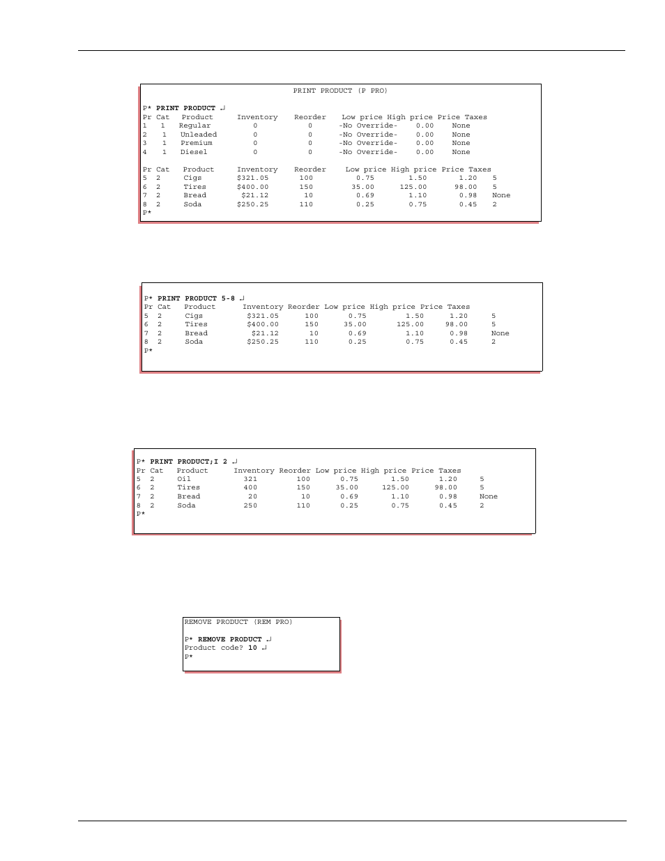 How to remove a merchandise product | Gasboy CFN III Mgnr's Mnl V3.4 User Manual | Page 75 / 336