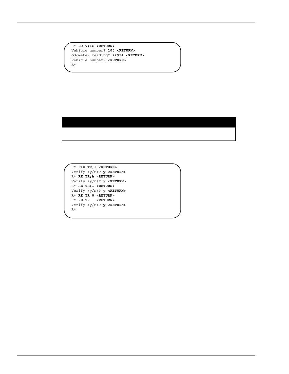 Reset transaction file, Explanation of commands, Figure 12-35 | Caution | Gasboy Site Controller III Start-Up User Manual | Page 106 / 138