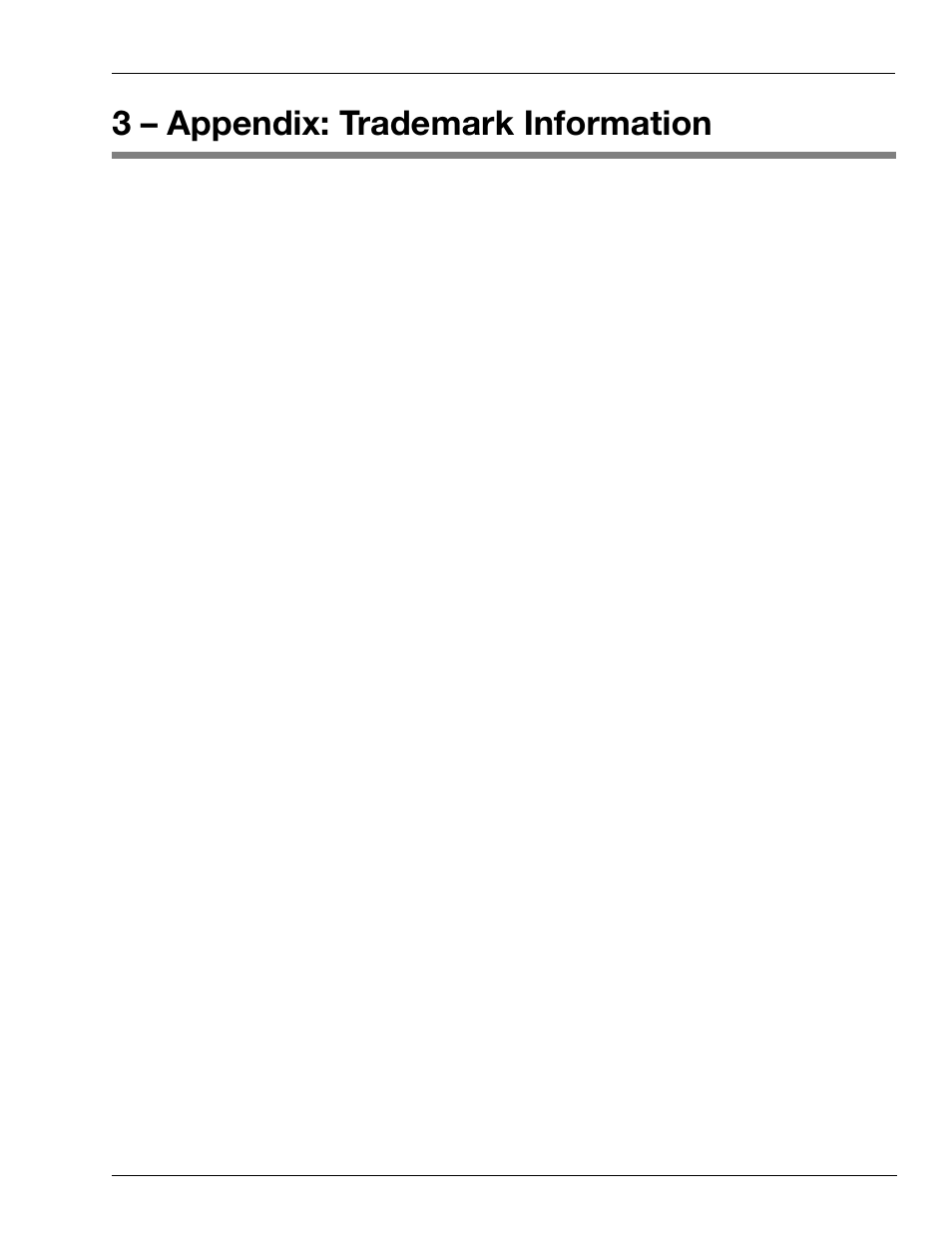 3 – appendix: trademark information | Gasboy Voyager Special Card Handler User Manual | Page 19 / 24