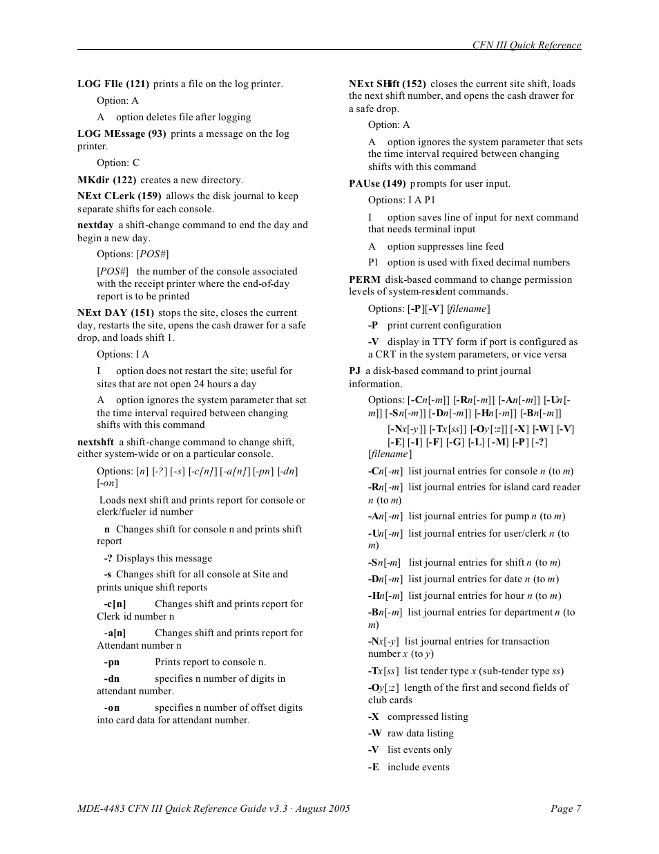 Gasboy CFN III Quick Reference Guide v3.3 User Manual | Page 11 / 64