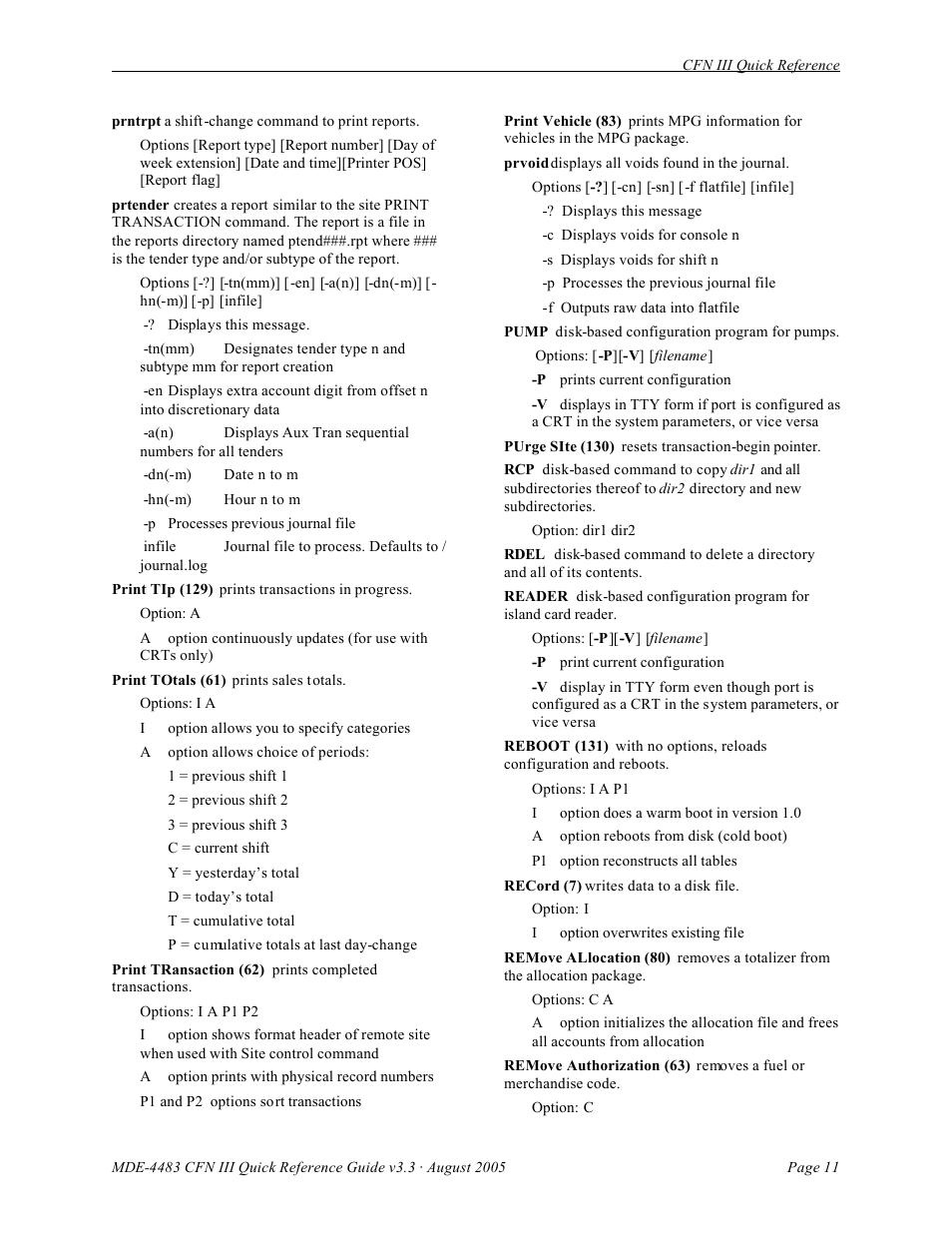 Gasboy CFN III Quick Reference Guide v3.3 User Manual | Page 15 / 64